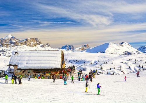Slidinėjimo safaris Italijoje 9 d. (Sella Ronda, Kronplacas, Val Gardena)